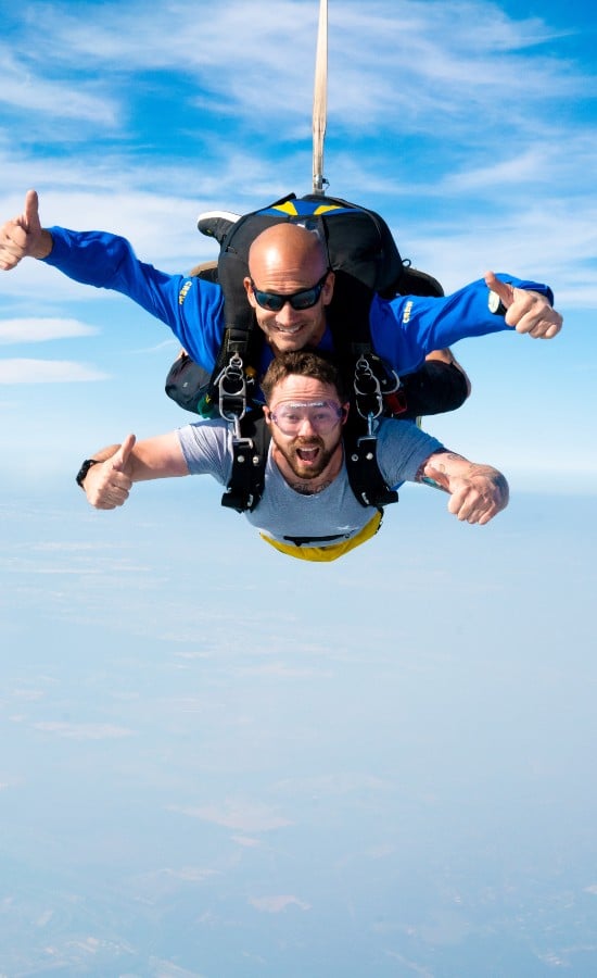 Choose your skydive banner image
